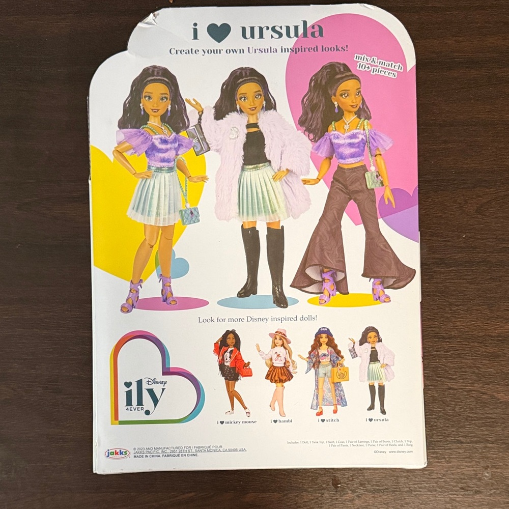 Disney ILY 4EVER Ursula Doll with Green and Purple Outfit - Picture 2 of 2